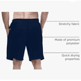 thumbnail image 5 of NY Threads Multipack Mens Athletic Shorts, Medium, Black/Navy/Medium Grey, 5 of 7