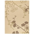 thumbnail image 2 of SAFAVIEH Courtyard Christian Floral Indoor/Outdoor Runner Rug, 2'3" x 6'7", Natural/Olive, 2 of 9