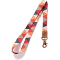 thumbnail image 1 of nielieping Geometric Design Neck Lanyard with Metal Clasp, Genuine Leather, Simple & Fashionable, Black, 1 of 5