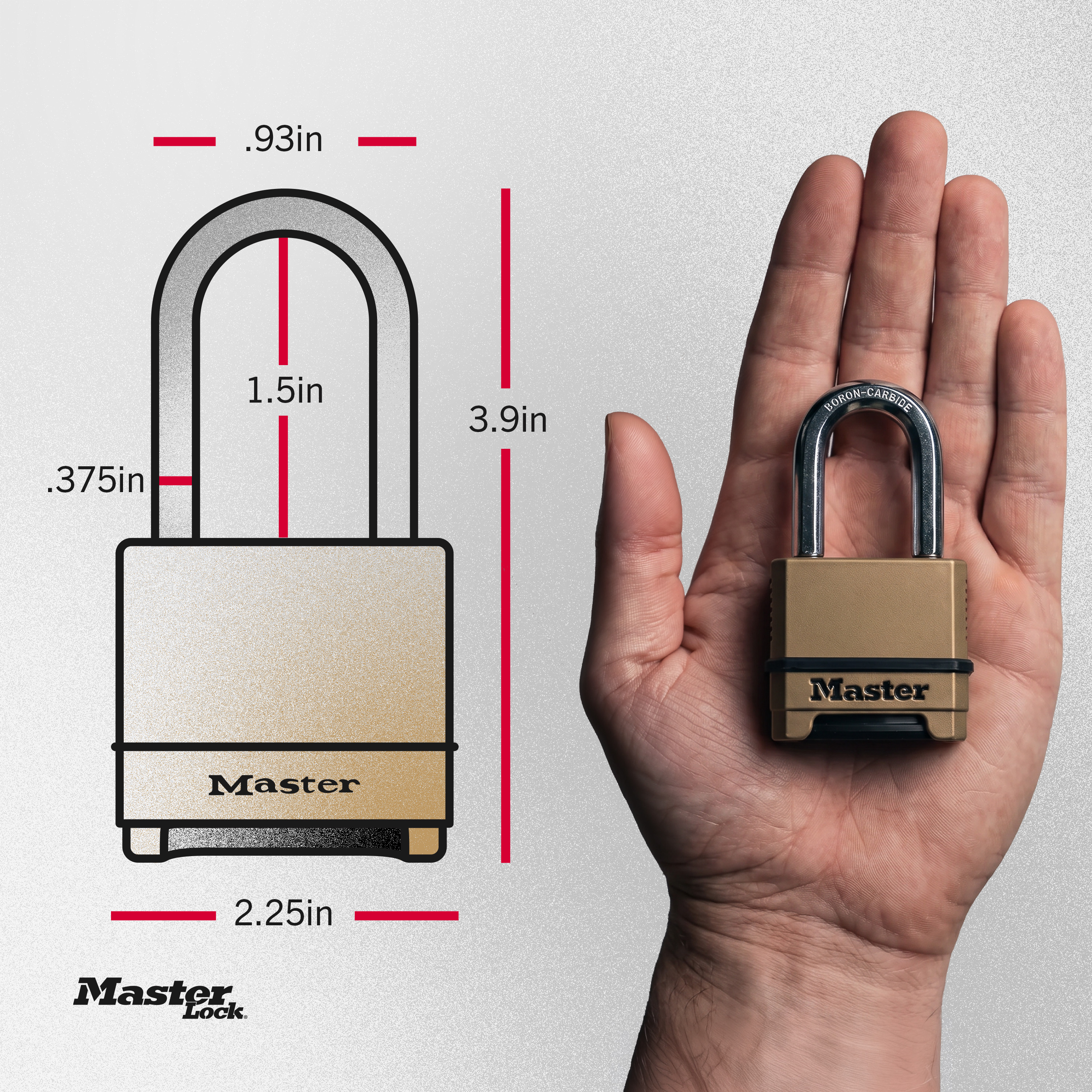 Master Lock Heavy Duty Combination Padlock 2" photo 2