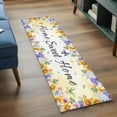 thumbnail image 3 of Spring Wildflowers 2'x6' Runner Rugs for Hallway Kitchen Bedside Non Slip, Watercolor Tulip Floral Leaf Plant Yellow Entryway Rug Runners with Rubber Backing, Long Carpet Runner for Laundry Room, 3 of 8