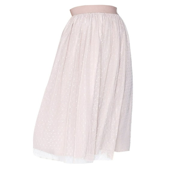 Little Mistress Womens Midi Dot Skirt