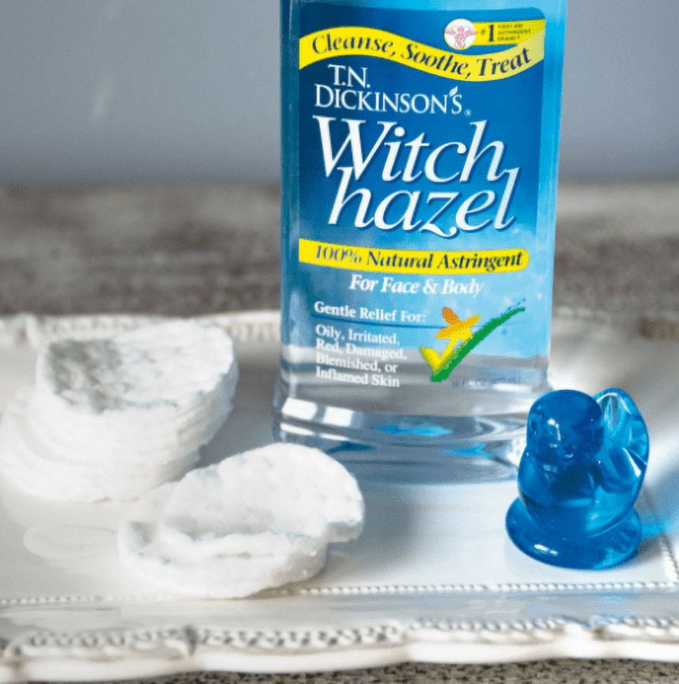(2 Pack)T.N. Dickinson's Witch Hazel 100% Natural Astringent By Dickinson Brands,16 fl oz
