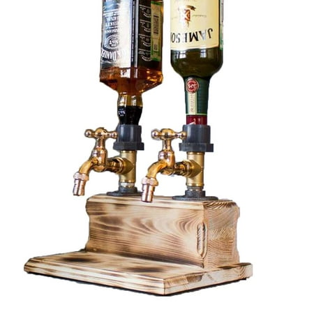 

Whiskey Wood Dispenser Faucet Shaped Decanter Party Dinners Bars Beverage Stations Beer Pot Bar Accessories Father s Day Gift