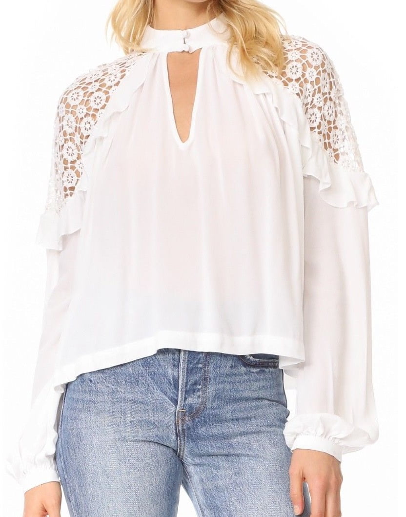 Crochet Keyhole Blouse 