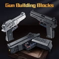 thumbnail image 2 of Modelo de pistola técnica de águila del desierto, bloques de construcción, armas militares de la Segunda Guerra Mundial M1911 G18 Usp M92 PPK, pistola MOC, ladrillos, juguetes para montar, regalo, 2 of 5