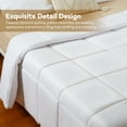 thumbnail image 3 of MOONORAH King Comforter Set, Bed in a Bag, Machine Washable Bedding Set with 2 Pillowcases for All Seasons - 3 Pieces White, 3 of 8