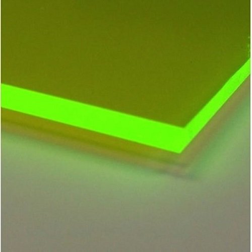 Blue Fluorescent Acrylic Plexiglass Sheet 1/8" Thick 12"x24" #9092 For Crafts & Signs