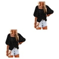 thumbnail image 1 of Qarigey Blusa informal para mujer, camisa para niñas, Club, playa, vacaciones, viajes, transpirable, básica, para el hogar, ropa Type10 NO10, 1 of 6