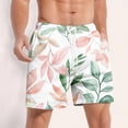 thumbnail image 4 of IYYVV Mens Swim Trunks Quick Dry Board Shorts Bathing Suit Summer Beach Swimwear Tropical Swim Shorts with Pockets Pink 3XL, 4 of 6