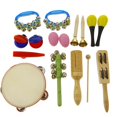 thumbnail image 2 of Set de Juguete de Instrumentos Musicales para Casa de Muñeca Castanet Tambourine Baoblaze Sand Hammer Shaker Scraper, 2 of 8