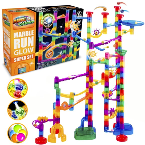 Marble Run Track Race Super Set Marble Genius 200 piezas a partir de 4 años