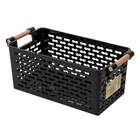 

Storage Basket Holder Box Hollow Seasoning Organizers for Kitchen Bathroom Home