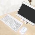 thumbnail image 4 of Combo de Teclado y Mouse Bluetooth Jinwen Inalámbrico Blanco, 4 of 8