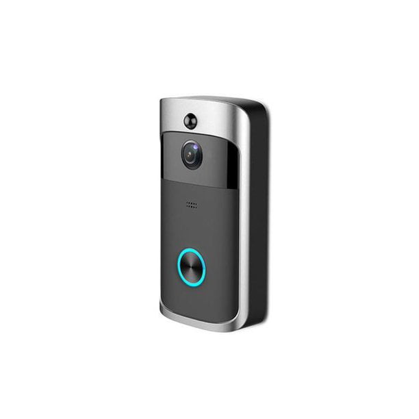 Inalámbrico Videoportero 720P HD con Audio bidireccional detección de Movimiento y conexión wi-fi Burglar Reminder App for iOS/Android/Windows KOBWA Video Doorbell 