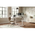 thumbnail image 4 of FEZIBO Crank Adjustable Height Standing Desk with Handle and Splice Board, White Finish,55", 4 of 9