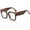 A, variant on Blue Light Blocking Glasses Fashion Oversized Big Square Frame Computer Eyeglasses for Women and Men Effective Protection