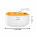 thumbnail image 2 of Electric Nail Clipper Automatic Portable Nail with Built-in Nail File Multifunctional Nail Grinder Polisher for Adults Thick Toenails Rechargeable Pedicure Tool Gift Set 1Pcs White, 2 of 5
