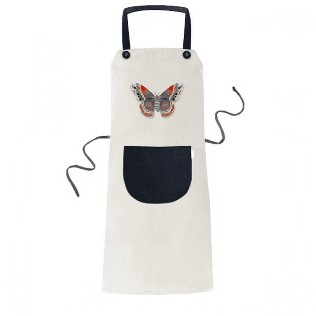 Kite 3D dans le Style Chinois Tablier Réglable Bavoir Coton Lin BBQ Cuisine Poche Pinafore