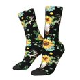 thumbnail image 2 of Junzan Mens Funny Socks For Men Women Colorful Fun Novelty Crew Patterned Socks, 2 of 9