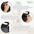 thumbnail image 3 of Evideco Smart Kube Stackable Bathroom Shelf Organizers with Hardware, Black, 3 of 11