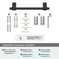 thumbnail image 4 of Amerock Davenport Oil-Rubbed Bronze 9 inch (229mm) Towel Bar, 4 of 7