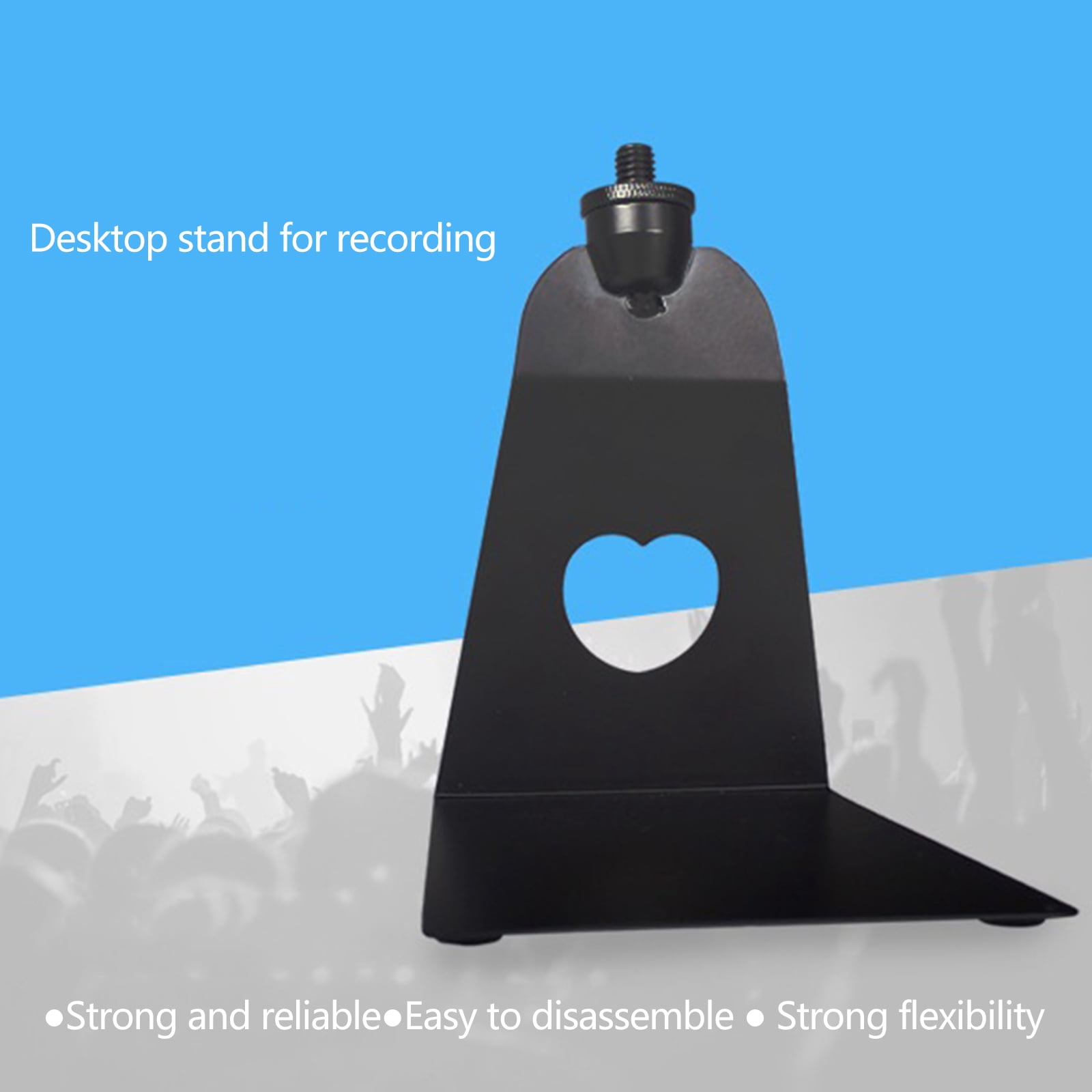 BQBQERT Flexible Microphone Mic Stand Metal Holder Mount for Live Broadcast Blogger