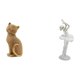 thumbnail image 1 of Elegante figura decorativa de resina de una gata bailarina. Ideal para la entrada, estantería, sala de estar, dormitorio, chimenea u oficina. Arte mod, 1 of 8