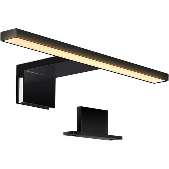 Dimmable LED Bathroom Lighting, Black Bathroom Vanity Light, Touchable Dimmable LED Bathroom Light with 3000K Warm Light, Energy Efficiency for Your Bathroom (30CM)