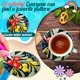 thumbnail image 4 of Juego de posavasos artísticos con pintura de diamante y galleta de madera con textura animal, 8 Uds., con soporte, 4 of 8