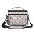 thumbnail image 2 of Lunch Box Pioneer Flower Floral Print Pattern Insulated Lunch Bag for Women Men,Medium Leakproof Lunchbox Cooler Bag Adjustable Strap,10 X 6.7 X 8 Inches, 2 of 6