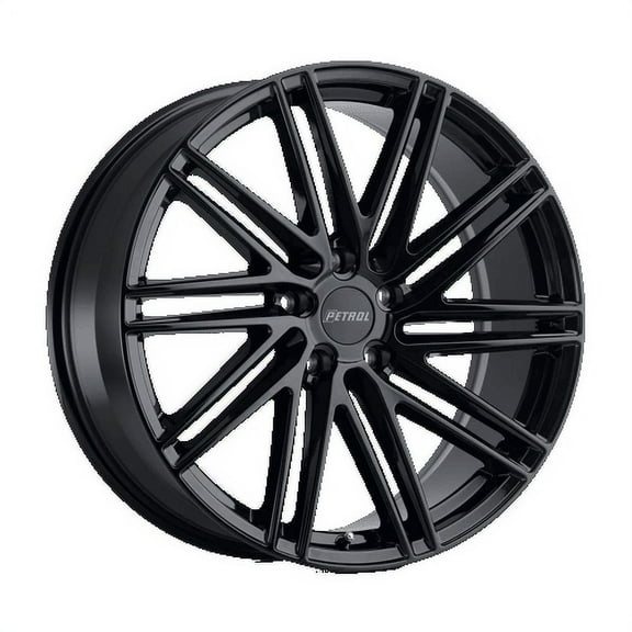 Petrol P1C 20X8.5 5X108 40Et 76.1Cb Gloss Black W/ Machined Face Wheel
