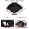 thumbnail image 3 of Pink Breast Cancer and Pioneer Flower Travel Tote Bags for Women Carry On,Large Weekender Bags for Women Travel,Multi Functional Duffle Bag for Work,Shopping,Sports, 3 of 5
