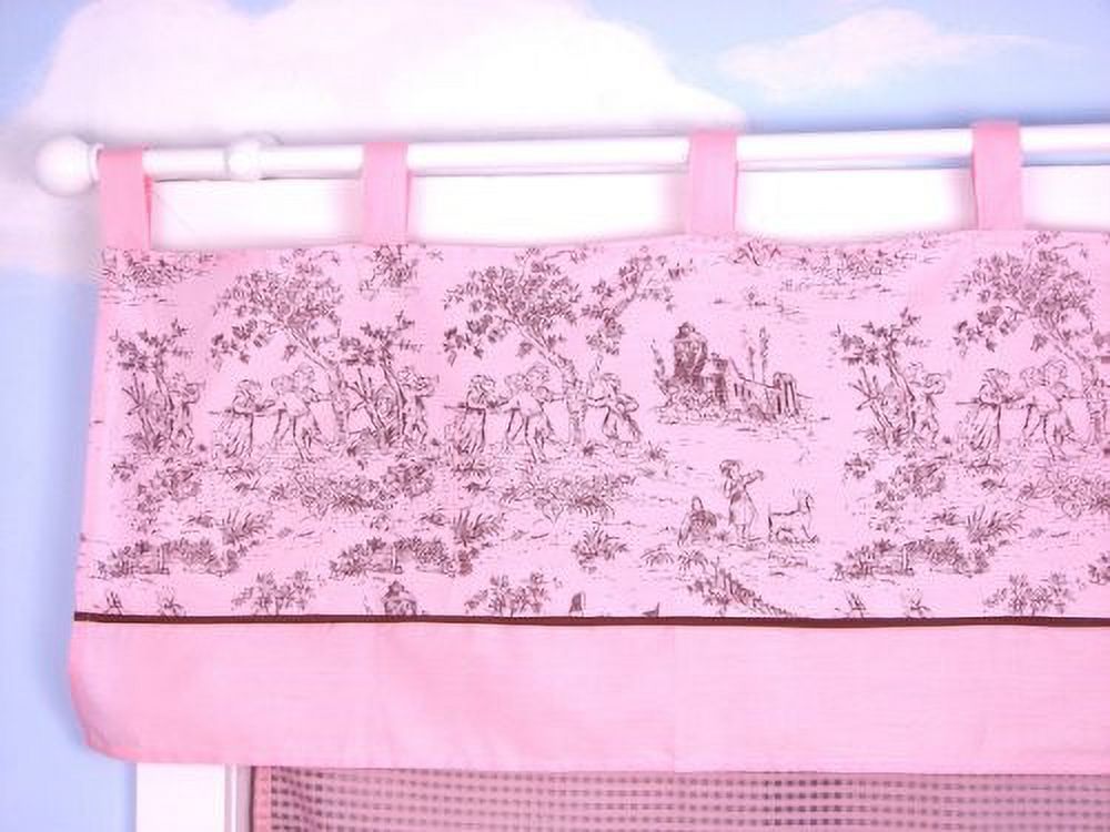 Soho Pink & Brown French Toile Baby Crib Nursery Bedding Set 13 pcs included Diaper Bag with Changing Pad & Bottle Case - image 4 of 5