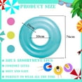 thumbnail image 2 of Queilt 1 Inflatable Pool Floats Rubber Ring for Kids Adults,Swimming Ring Tube,Inflatable Pool Ring Swim Ring Floaties,Pool Inflatables for Swimming Pool Toys Summer Beach Water Party（blue）, 2 of 5