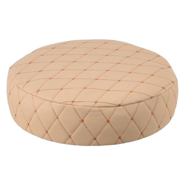 Cubierta de taburete de asiento de silla redonda impermeable Funda elástica de Beige_40x10cm Sunnimix Cubierta de asiento redonda para taburete de bar