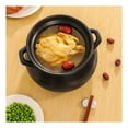 thumbnail image 5 of Chinese Ceramic Cooking Pot, Casserole Dish With Lid, Clay Rice Pot, Heat-Resistant Earthen Pot Soup Pot Stew Double Handle Saucepan For Kitchen Cookware, 5 of 8