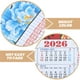 thumbnail image 5 of Calendario colgante de pergamino de ratán sintético para el año 2026, calendario de pared tradicional chino para decorar la sala de estar., 5 of 7