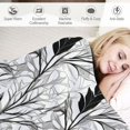 thumbnail image 3 of Fenyluxe Fine Foliage Lace Print Throw Blanket, Flannel with Excellent Hand Feel for All Seasons, Lightweight and Anti-Wrinkle 40x50in, 3 of 6
