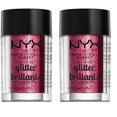thumbnail image 1 of Maquillaje profesional Glitter NYX para rostro y cuerpo rojo (paquete de 2), 1 of 4