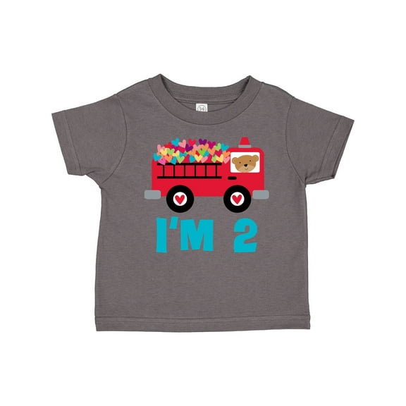 Inktastic Fire Truck 2nd Birthday Boys or Girls Toddler T-Shirt