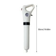 thumbnail image 3 of Manual Pressure Toilet Drain Unclogger, High-Pressure Pneumatic Pipe Cleaner Tool for Clogged Toilet, Sink, Shower, Bathtub, Floor Drain with 5 Nozzle Attachments and Pressure Gauge, 3 of 8