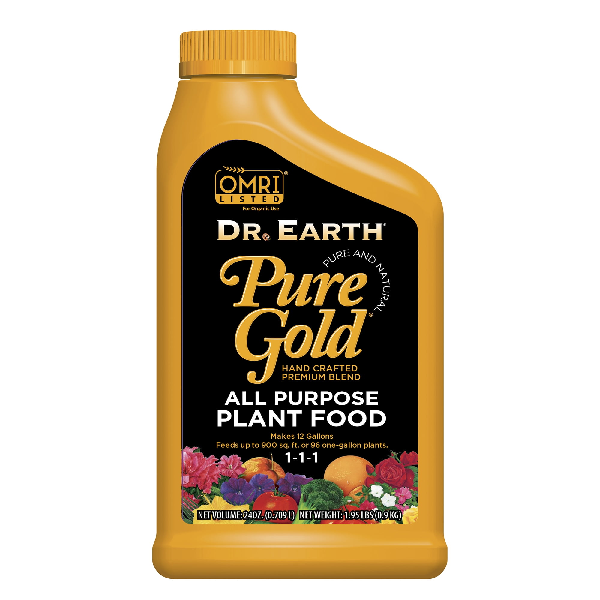Dr. Earth Pure Gold, All Purpose Liquid Fertilizer, 24 oz