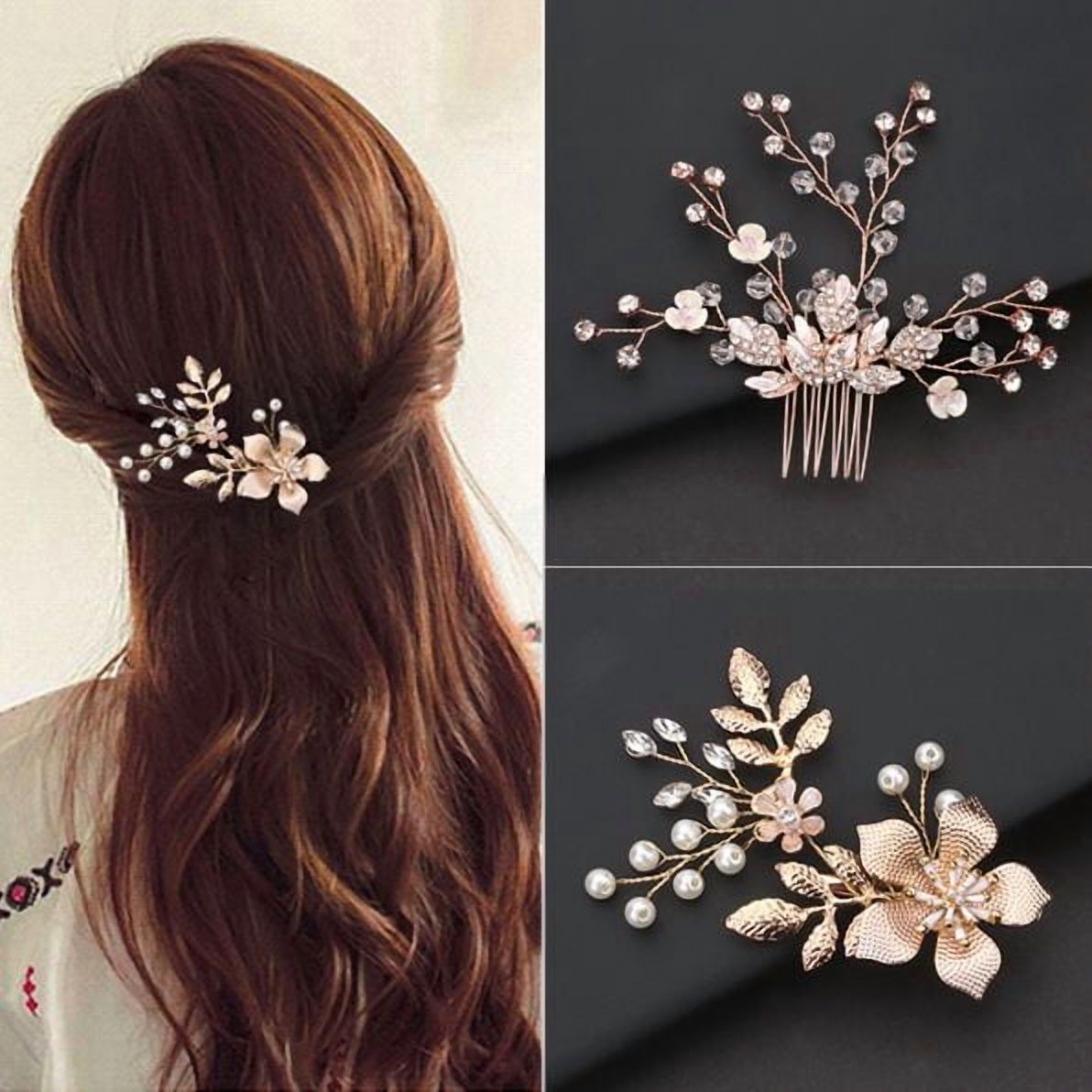 EKE Women’s Hair Clip Vintage Retro Back-Wear Elegant Hair Accessory with Fashion Texture