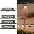 thumbnail image 2 of Hxlamzoo Solar Wall Light with 4 LED Beads, Outdoor Step Lights, White Light, 2 of 5