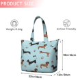 thumbnail image 4 of Dachshund Footprint Bone Travel Tote Bags for Women Carry On,Large Weekender Bags for Women Travel,Multi Functional Duffle Bag for Work,Shopping,Sports, 4 of 5