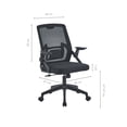 thumbnail image 3 of Silla de Oficina ERGONOMUS Ergonómica con Brazos Abatibles Negra, 3 of 6