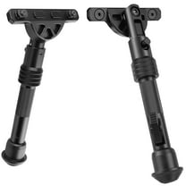 Xaegistac 5.7" to 8" Rifle Bipod Adjustable Compatible with Mlok Hand-Guard, Matte Black