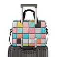 thumbnail image 2 of FORMRS 16" Laptop Bag Carrying Sleeve Case with Handle Travel Shoulder Briefcase, Colorful Checkered Pattern, 2 of 8