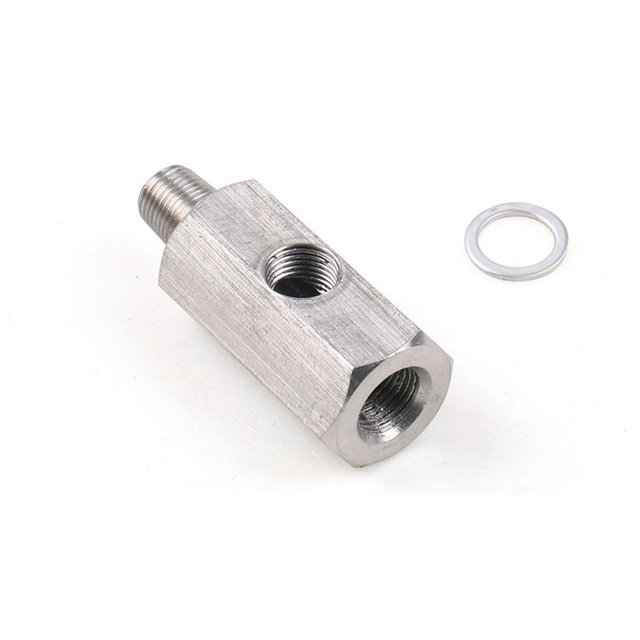 Riwesomey Adaptador de Sensor de presión de combustible de aceite automático de acero inoxidable reemplazo BSPT 1/8 pulgadas accesorios de Vehículos, repuestos y accesorios Mis